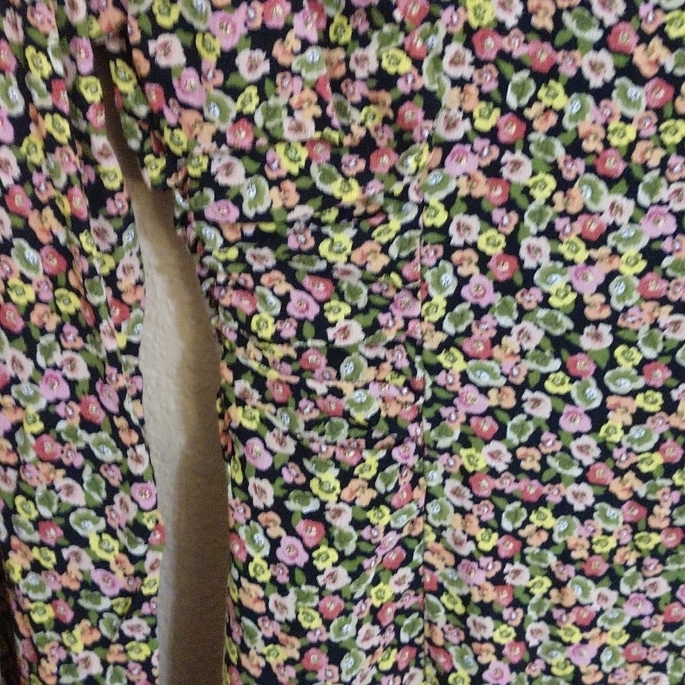 ZARA Multi Color Floral Printed Dress - Picture 8 of 11